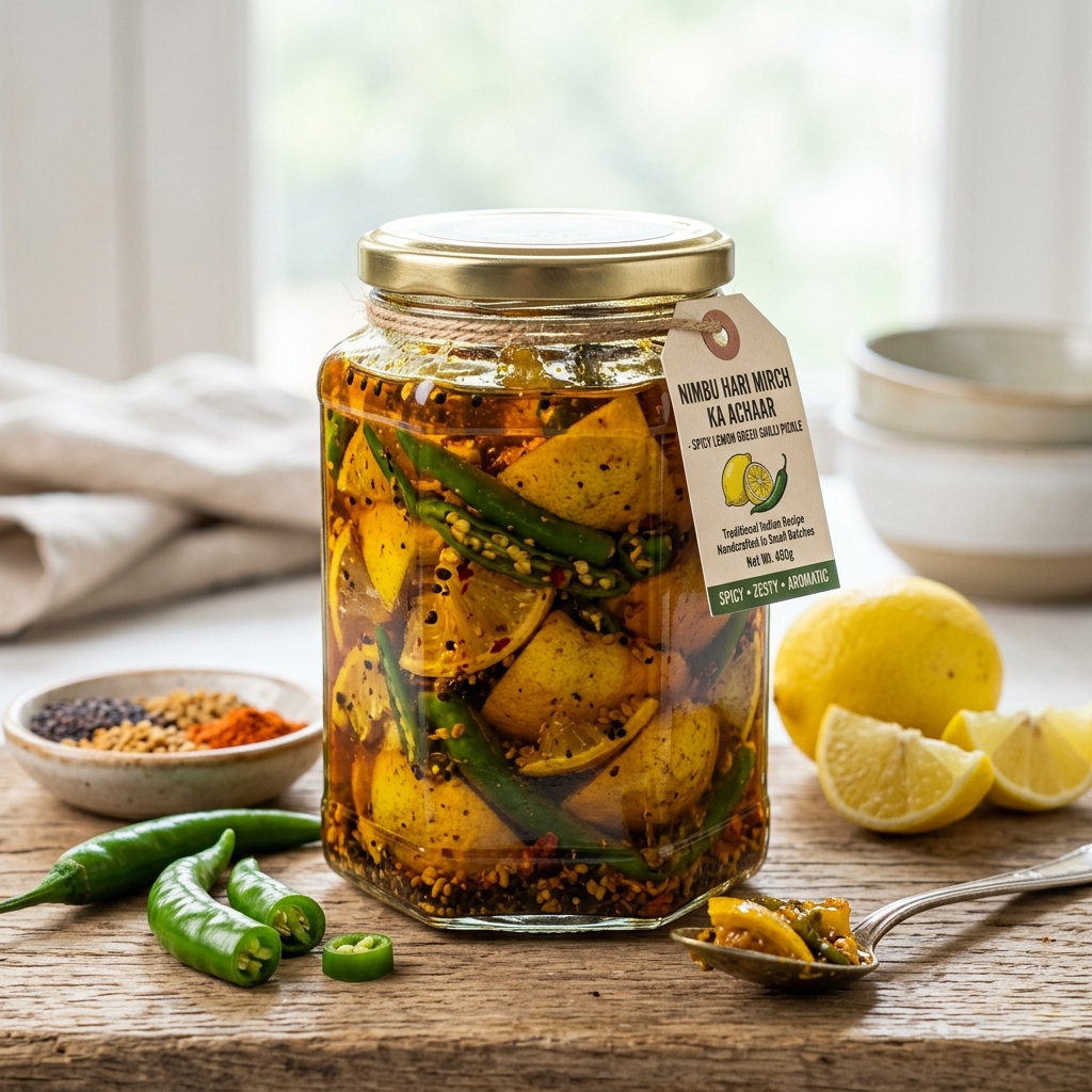 Organic Handmade Lemon Chilli Pickle